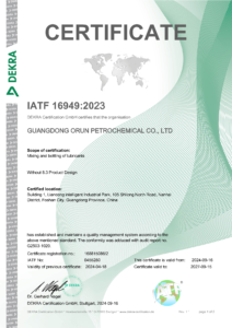 Excellence Engine Oil Lubricant Manufacturer—TERZO 29 IATF_16949_2021_en_1
