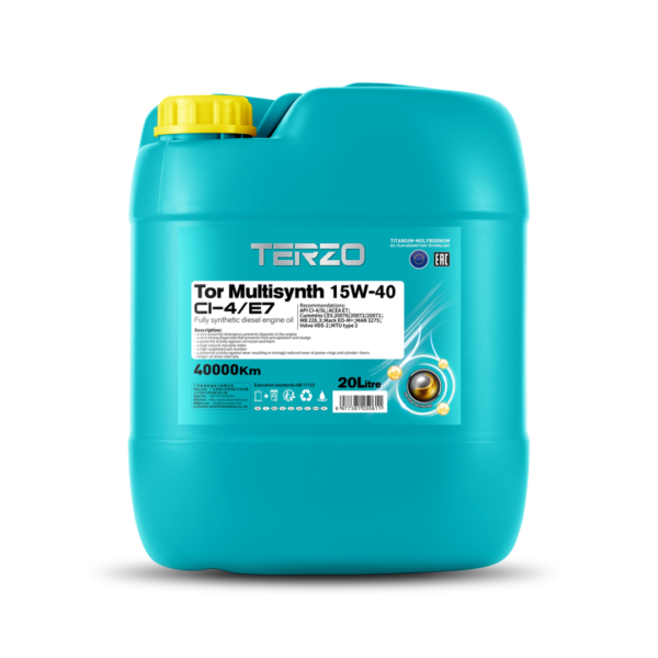 TERZO's Tor Multisynth 15W-40 Diesel Engine Oil 20L (1)