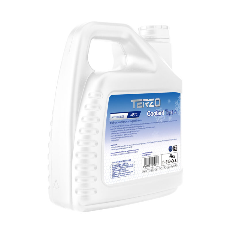 TERZO Coolant Type A -45°C Red Fully Organic Long-Lasting Antifreeze (3)
