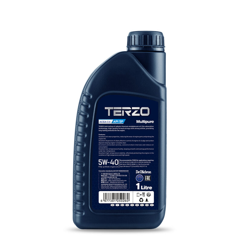 TERZO MULTIPURE 5W-40 Fully Synthetic Engine Oil 1L (4)