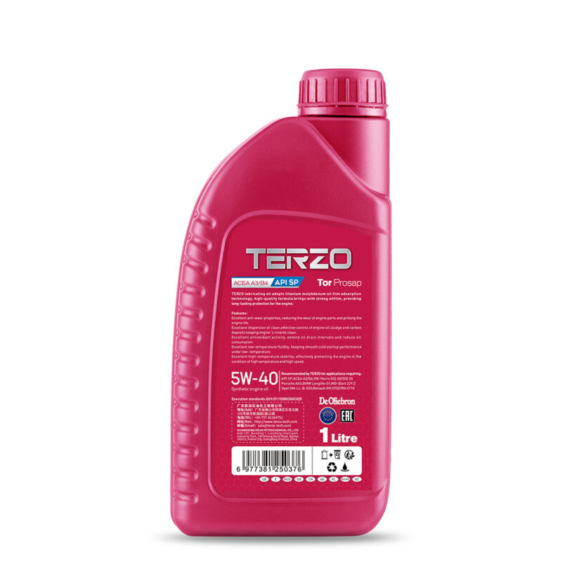 TERZO Tor Prosap 5W-40 Synthetic Engine Oil 1L (4)