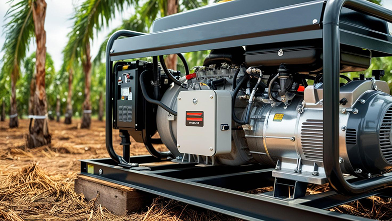 diesel generators used in palm oil plantations in Southeast Asia