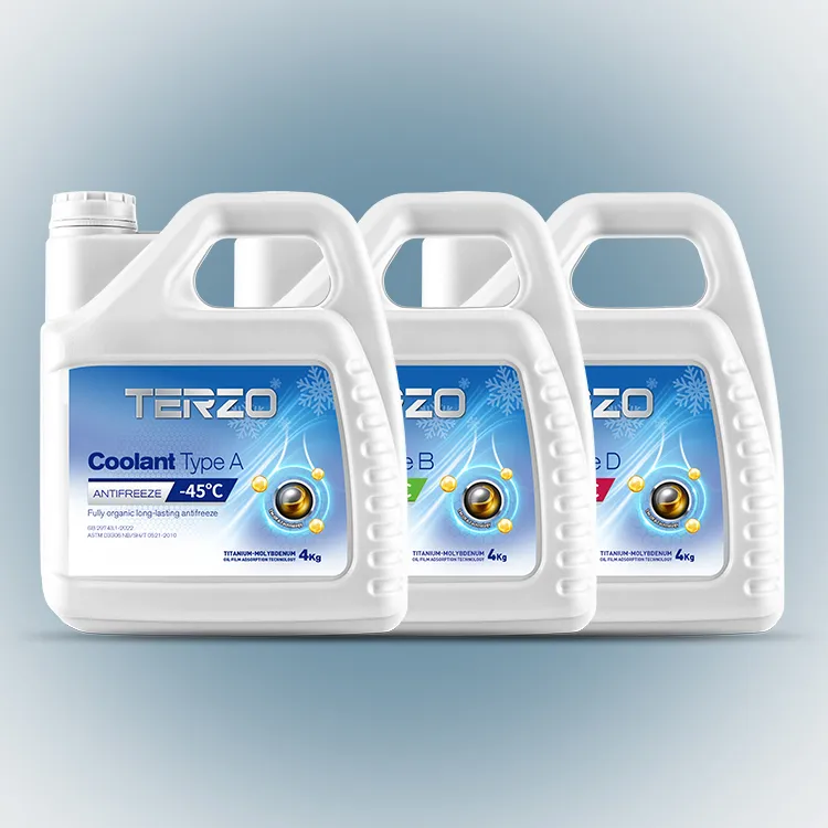TERZO Coolant Type A/B/D -45°C Anticongelante de longa duração totalmente orgânico