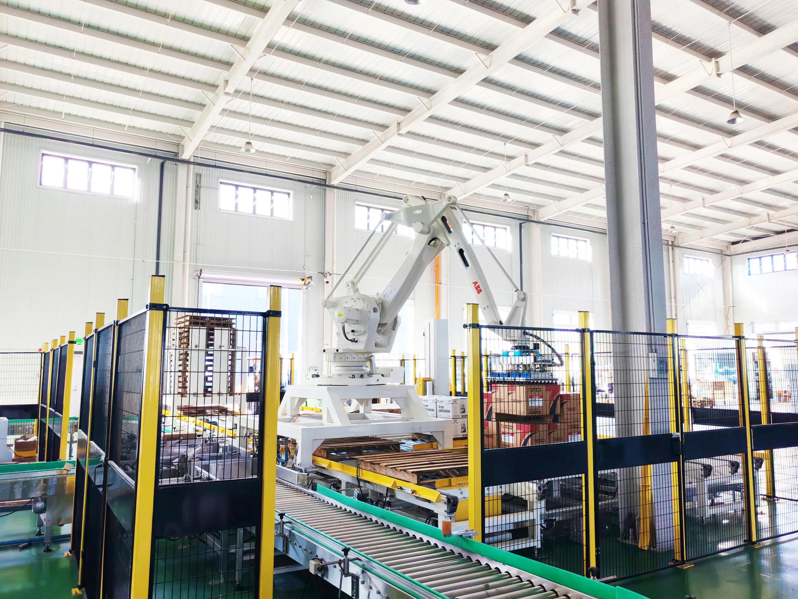 Factory Tour 8 Robotic Arm Palletizing Station