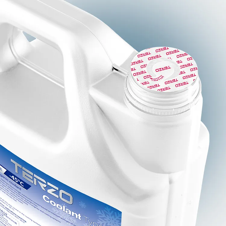 Filosofia de design da garrafa de fluido refrigerante antifreze TERZO