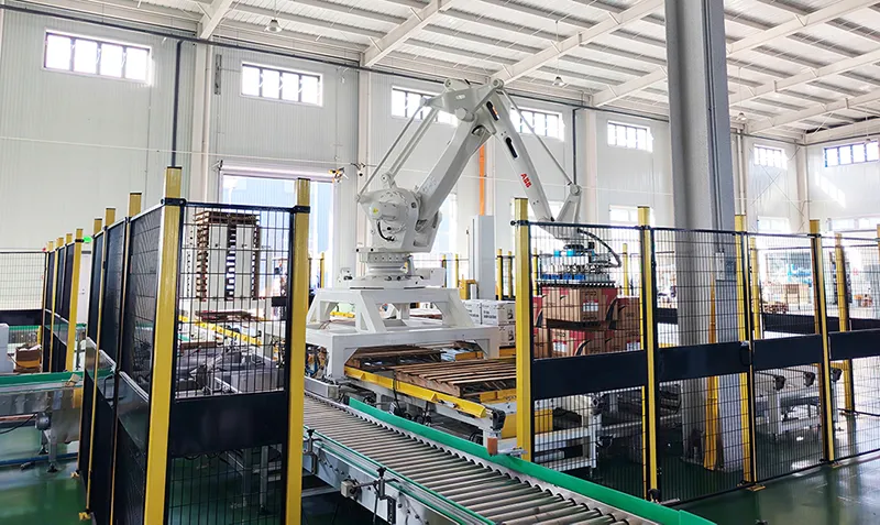 Palletizer packing TERZO products Palletizer packing TERZO products