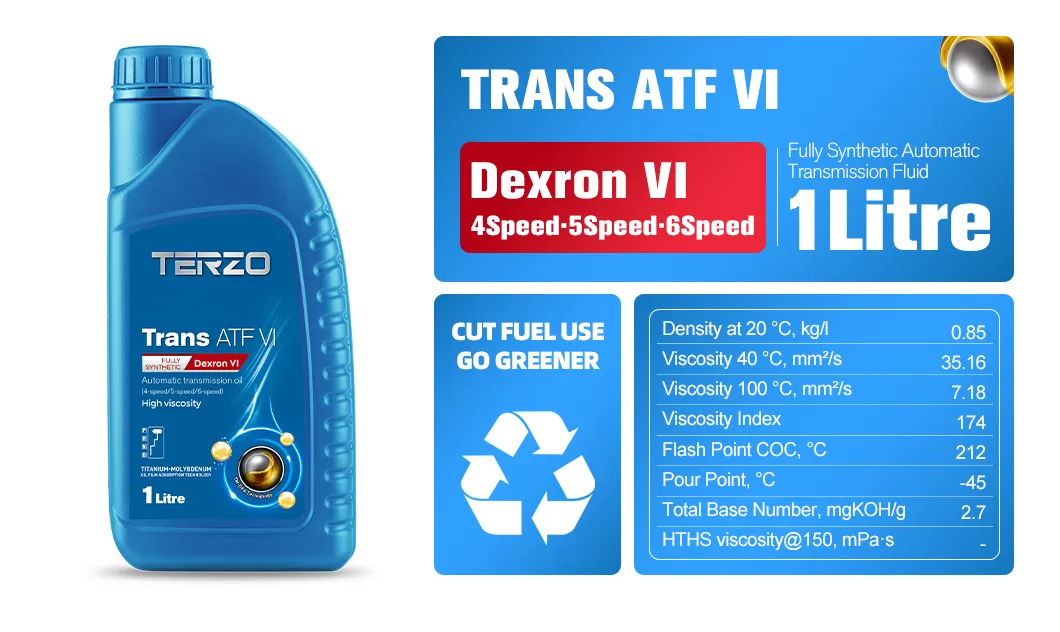 Окончательное руководство по трансмиссионной жидкости Dexron III: Почему TERZO Trans ATF VI TERZO-Trans-ATF-VI_suitable-for-Dexron-III-Transmission -Fluid