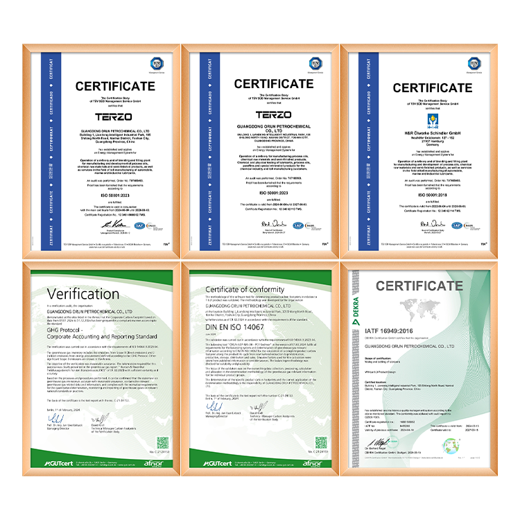防冻冷却液--防潮防锈 certification about terzo oil