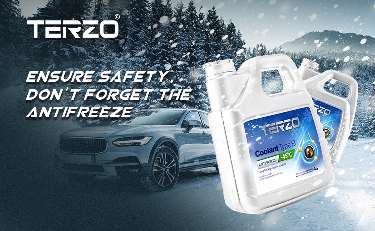 Engine coolant antifreeze circulates through the engine block and radiator